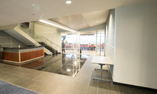 View into school meeting area 