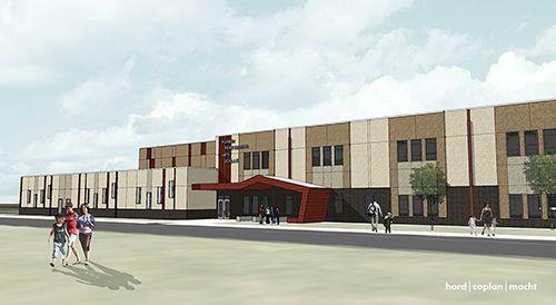 Rendering of Parker Performing Arts School