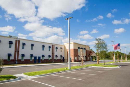 Alternative view from the school parking lot