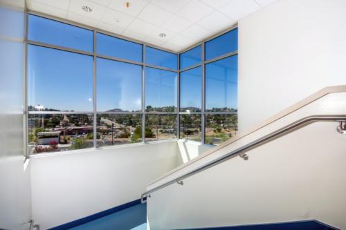 stairway view at school campus