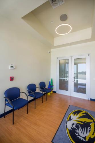 Entrance interior of school campus