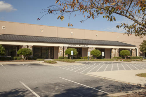 View of Phoenix Academy from the parking lot