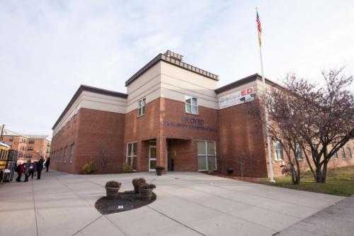 View of BelovED Community Charter School near the bus drop off zone