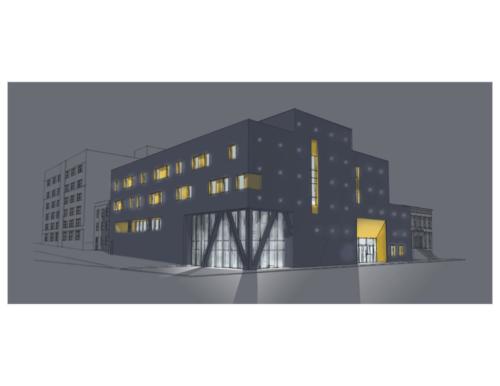 German School Brookly rendering night